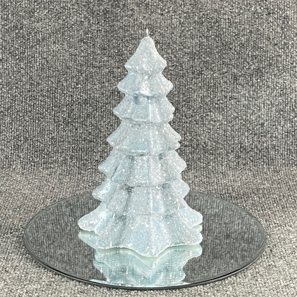 **Blue Diamond Dust Christmas Tree Candle - Picture 8 of 11